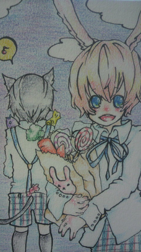 猫とうさぎ