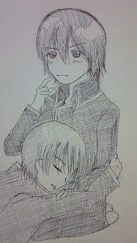 膝枕(沖田×山崎)