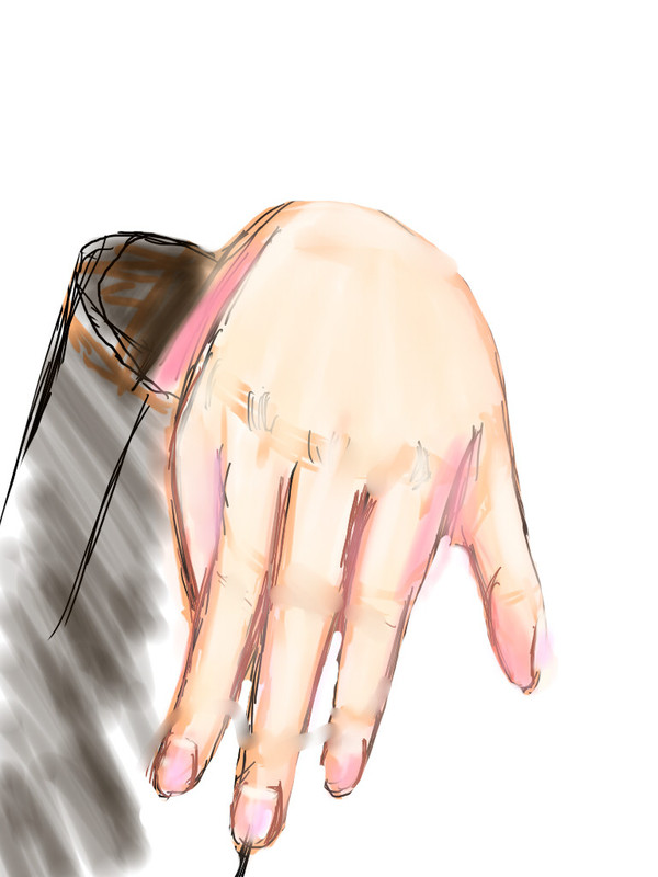 模写　手