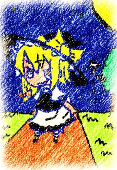 初投稿初魔理沙!!カラー