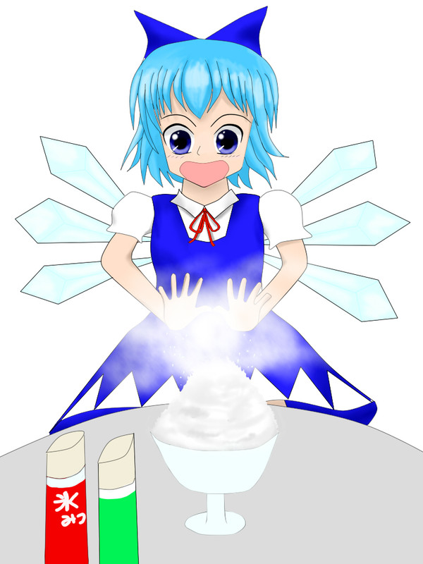 チルノのかき氷やさんごっこ