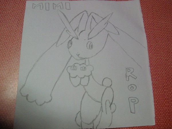 【下書き】ミミロップ【描いてみた】