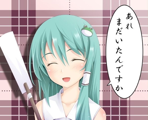 早苗さんの笑顔で一言