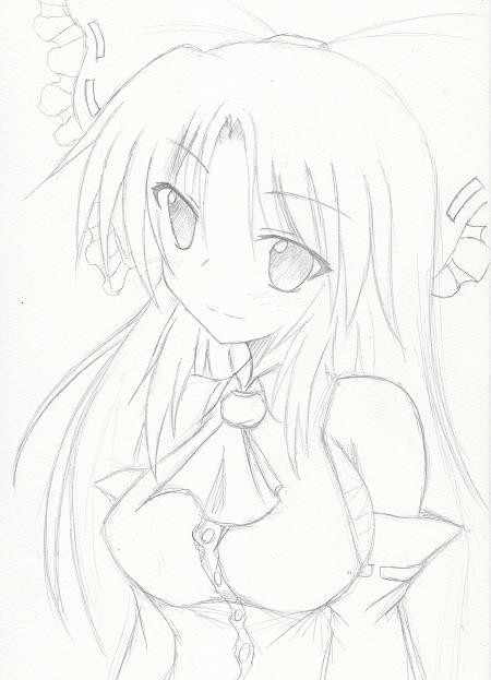 東方絵練習　アナログ絵