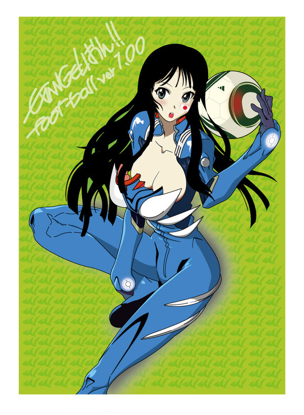 プラグスーツでサッカーで澪で…