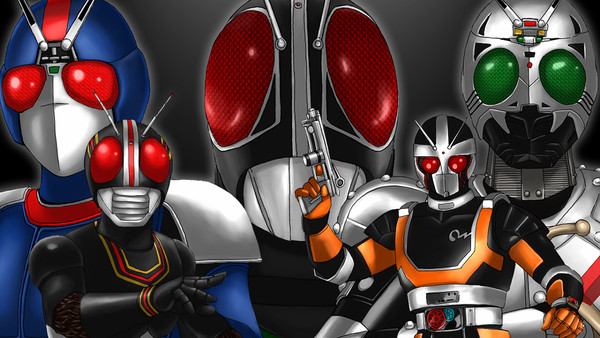 BLACK・RX・ロボ・バイオ・信彦・勢ぞろい