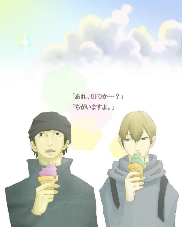 アイスとUFO