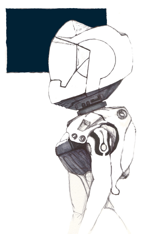 下描き
