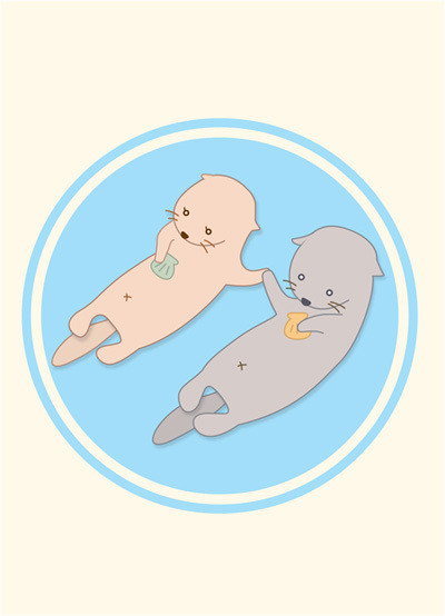 手つなぎラッコ