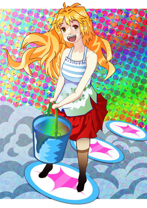 色を運んでいるんです