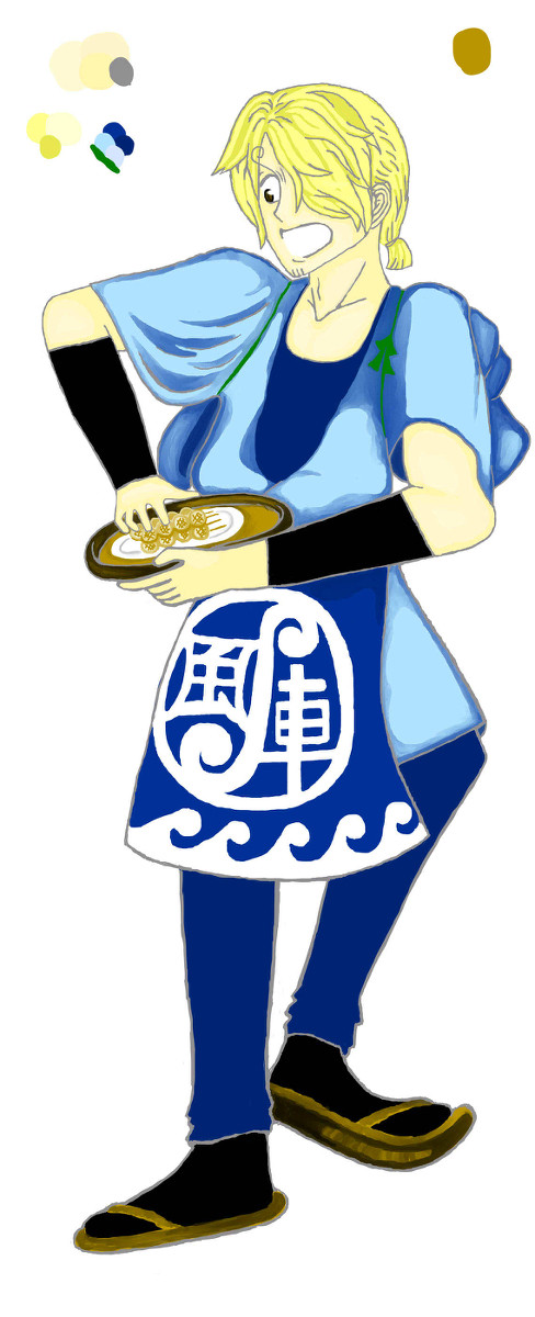 コラボ用に描いた板前サンジ