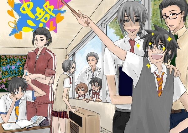 学パロハイツ（若干一名コスプレ）