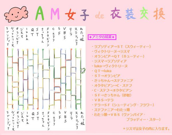 AM女子de衣装交換