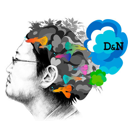 "D&N PLANNING 取締役"似顔絵アイコンイラスト