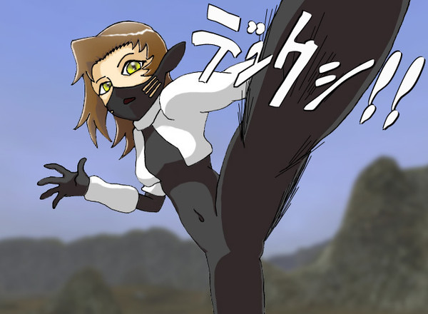 ネコマタをアニメ塗りにしてみた