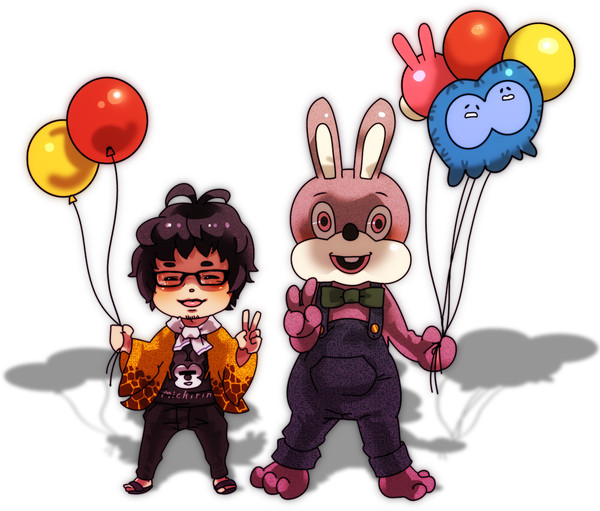 【実況】ロビー君とツーショ！【描いてみた】