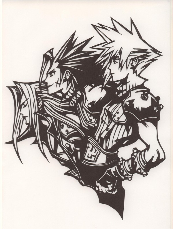 切り絵 一作目