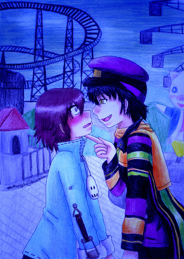 Best friends kiss each other