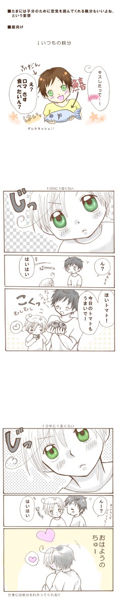 【APH漫画】たまには親分もわかってくれる【親分子分/腐】
