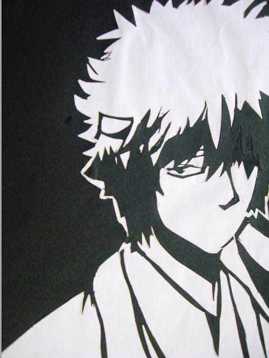切り絵 白夜叉