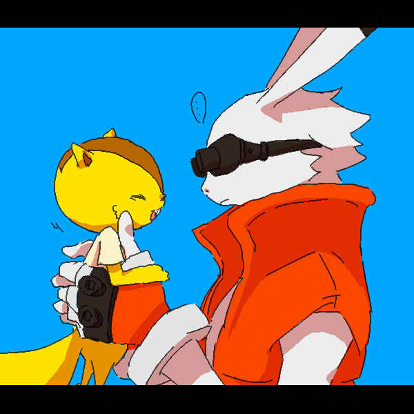ウサギとリス