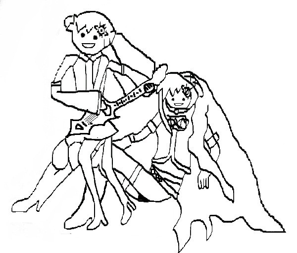 ペテン師風ミクとルカ