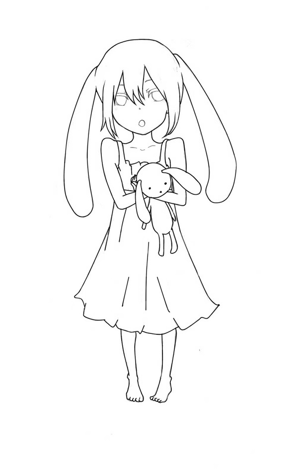 はつね線画