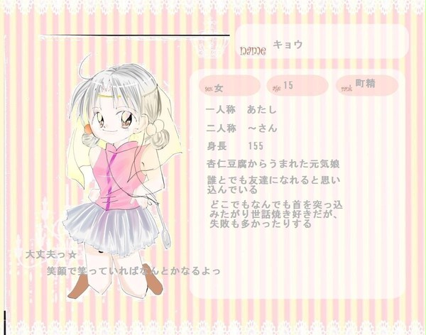 【ぴくスウィーツ】キョウ【町精・SW】