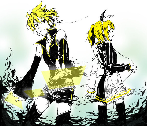 鏡音姉弟。