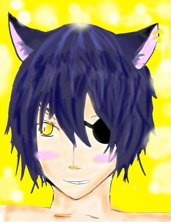 猫耳男を描いてみた。