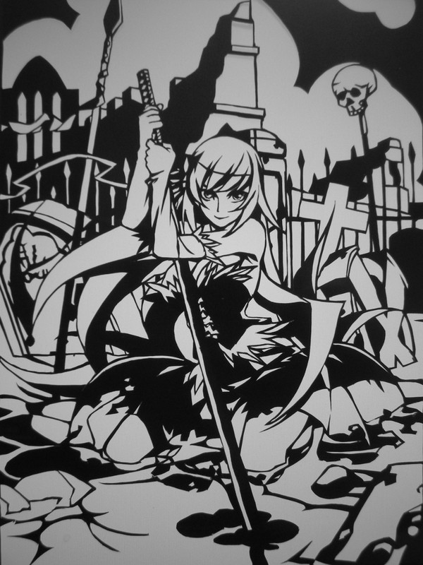 【切り絵】キスショット