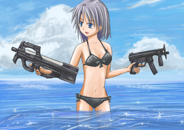 夏の水遊び