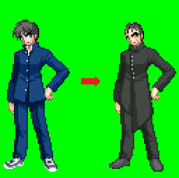 【MUGEN】スプライトエディットで平沢進