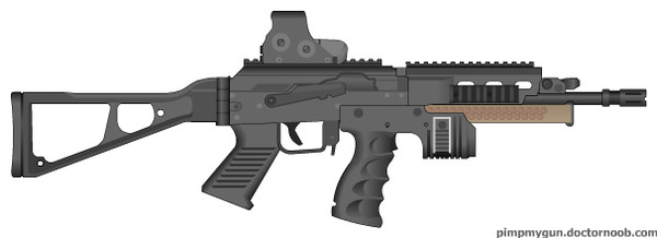 BizonベースのSMG
