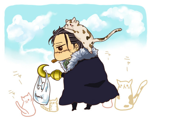 ワニとネコ