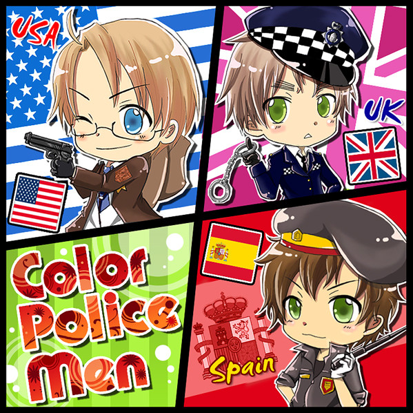 Color Police Men
