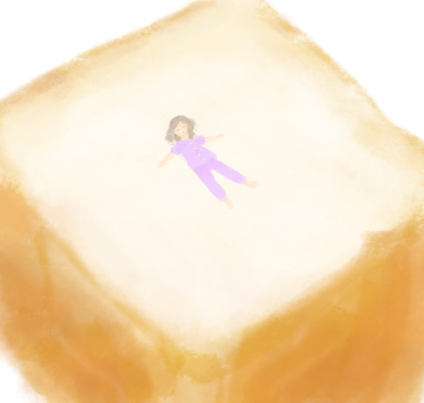 食パンのベッド