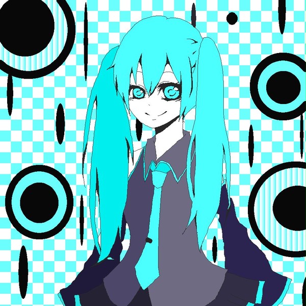 初投稿♪　初音さん描いてみた