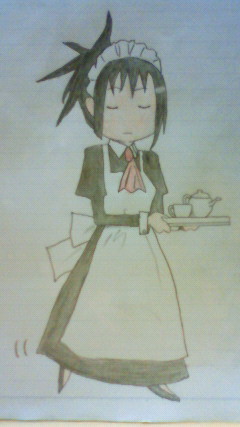 漫画の絵を参考に出島サヤカさんを描いてみた