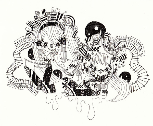 落書きマトリョシカ