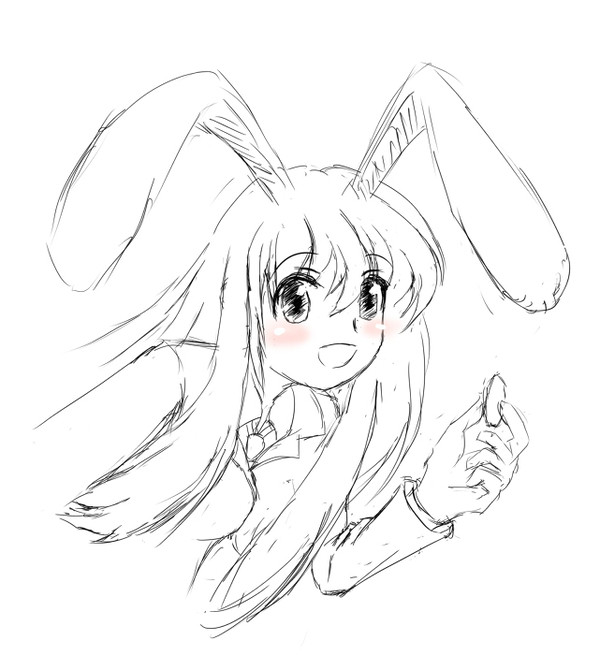 うどんげラフ絵