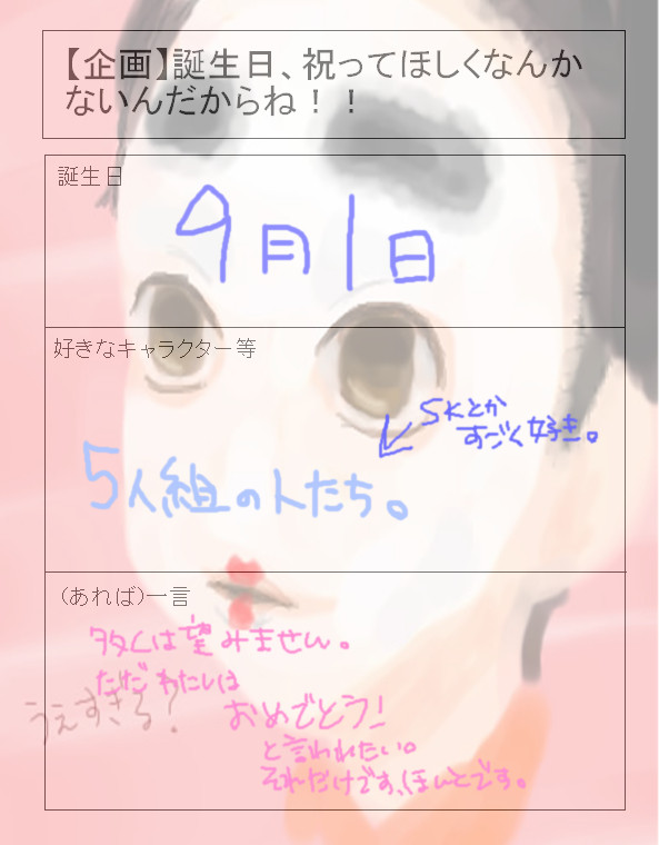 おたんじょうび…だよ!
