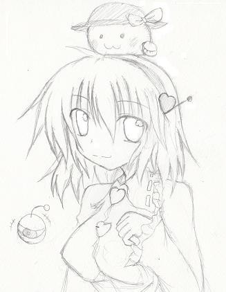 東方絵練習中　さとり