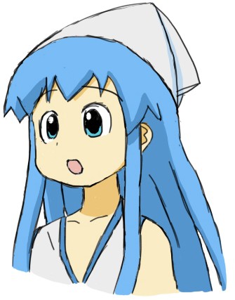 イカ娘模写