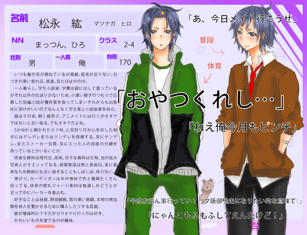 【絵師】松永紘【学生化】