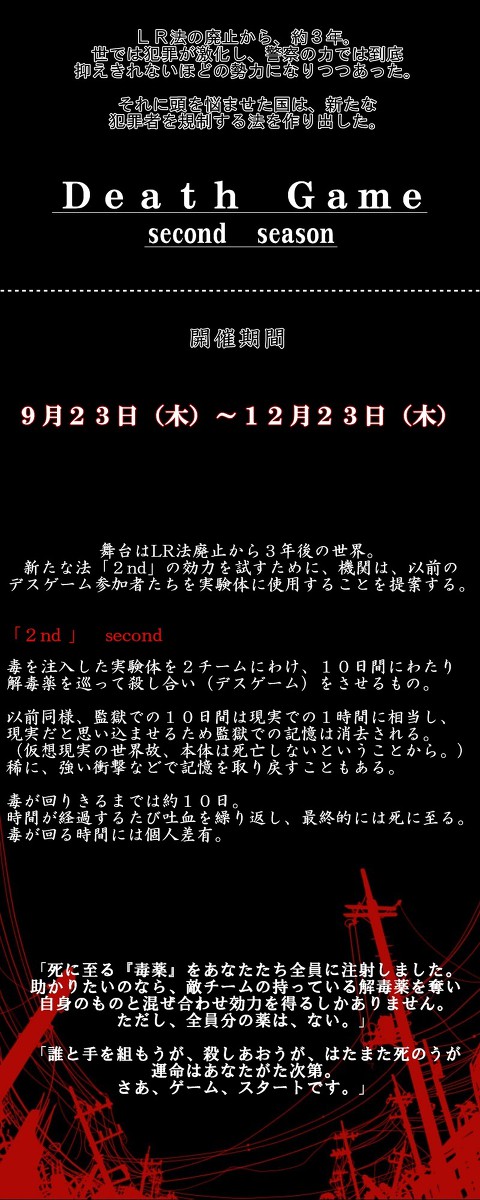 【ループ】デスゲーム２nd【アナウンス】