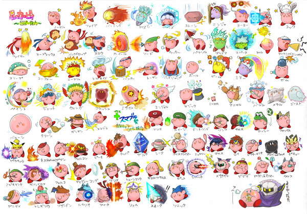 カービィコピー能力集らくがき