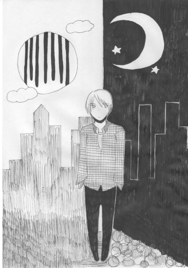 黒の太陽と白の月
