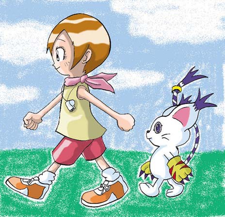 ヒカリとテイルモン