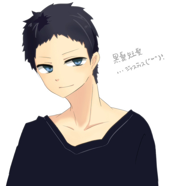 黒髪短髪
